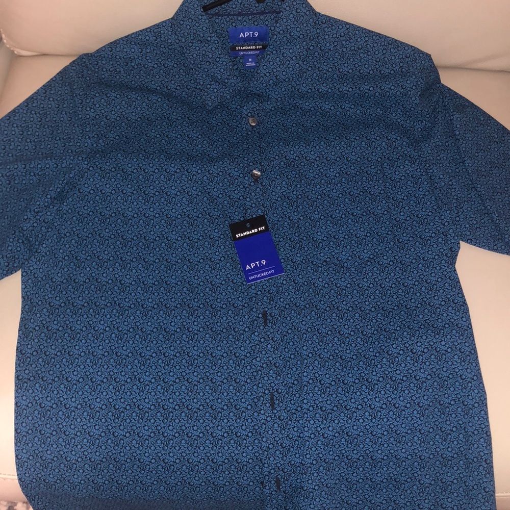Blue dress up shirt never been worn